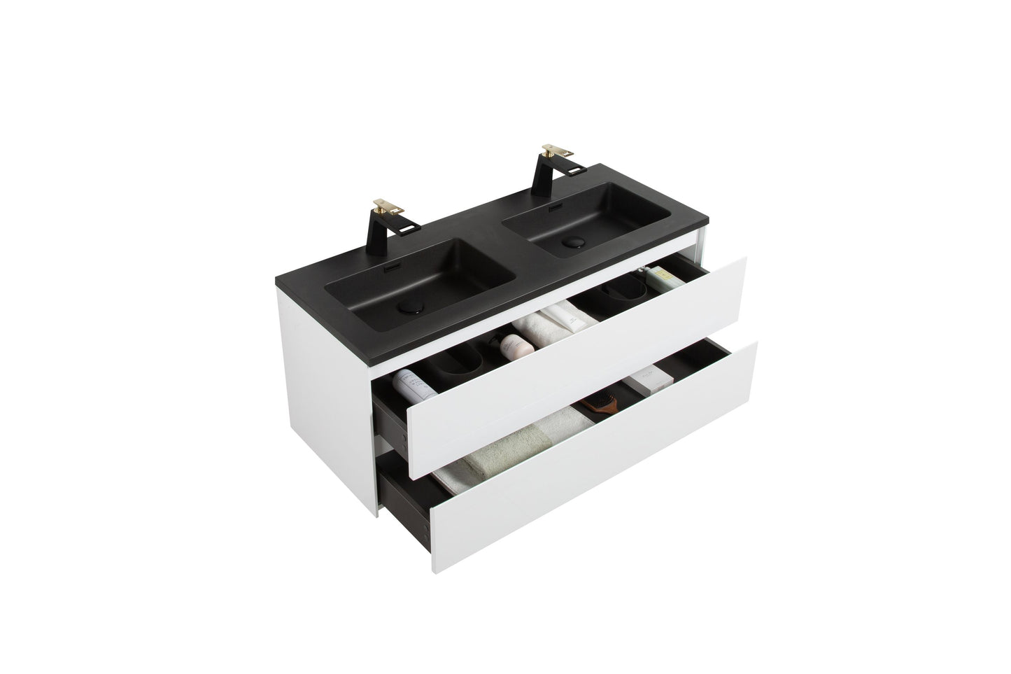 Enzo Double Drawer Vanity, Top and Basin 1200mm