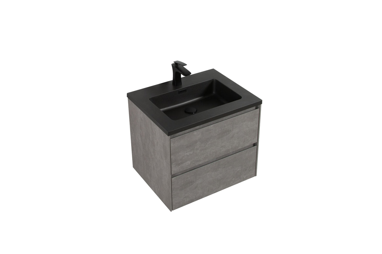 Enzo Double Drawer Vanity, Top and Basin 600mm