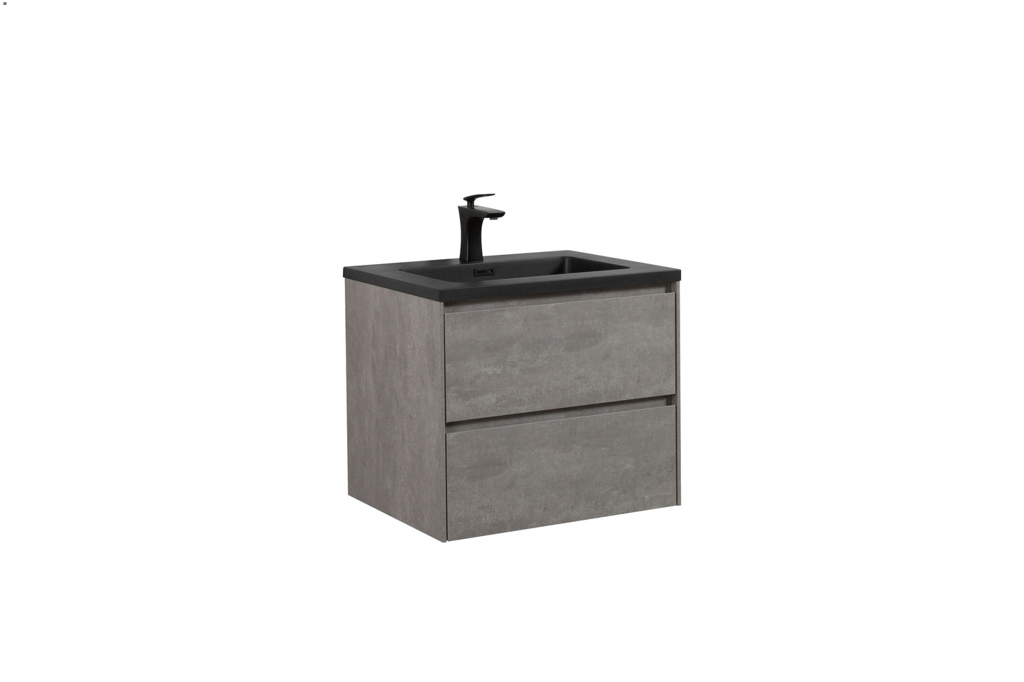 Enzo Double Drawer Vanity, Top and Basin 600mm