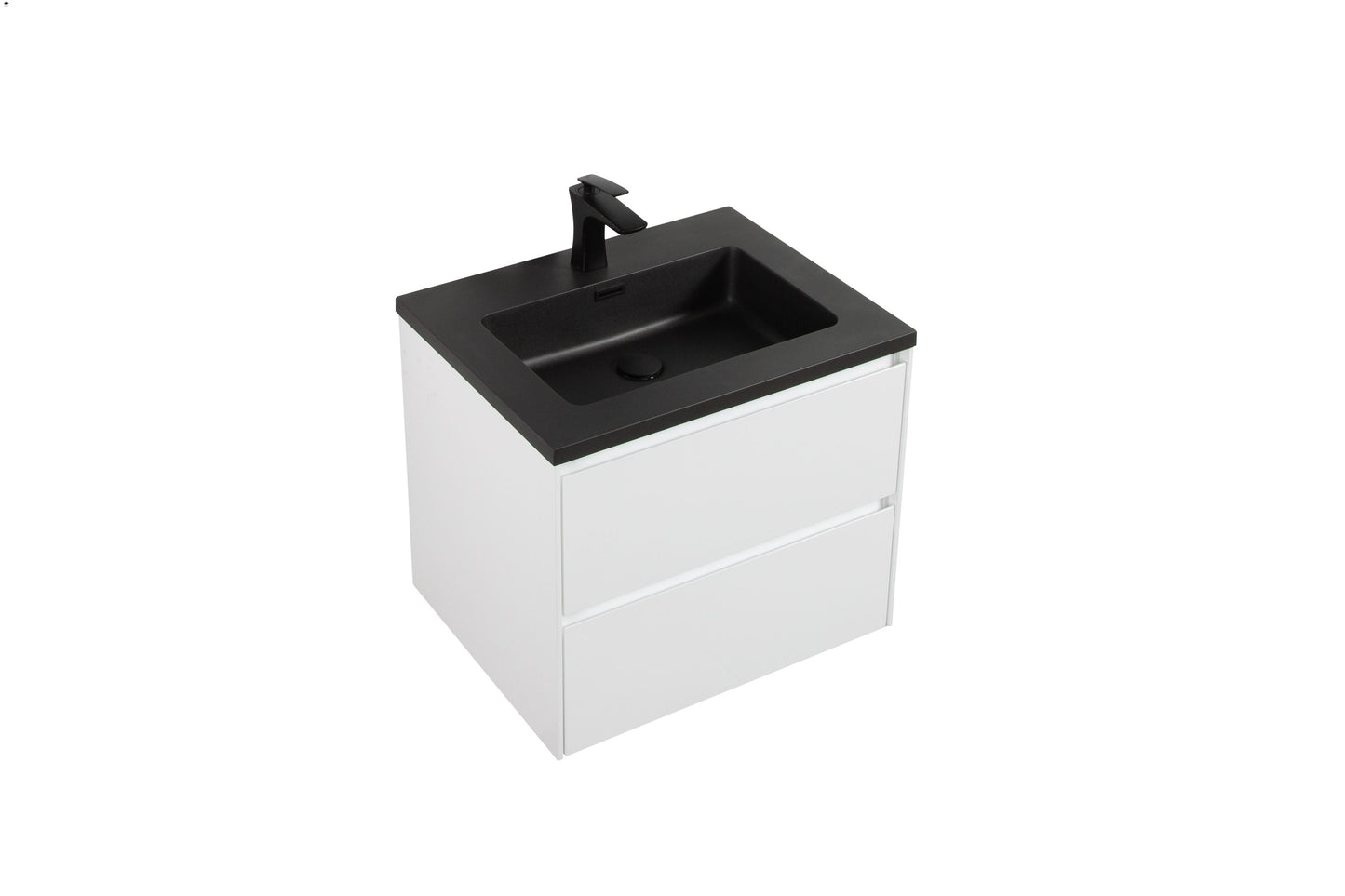 Enzo Double Drawer Vanity, Top and Basin 600mm
