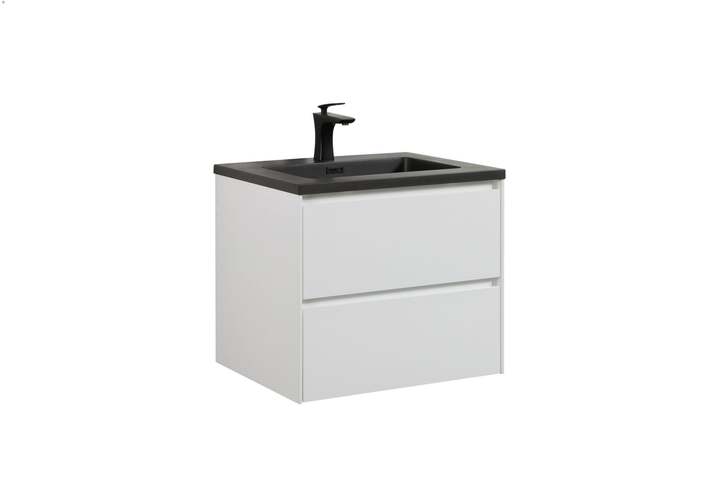 Enzo Double Drawer Vanity, Top and Basin 600mm