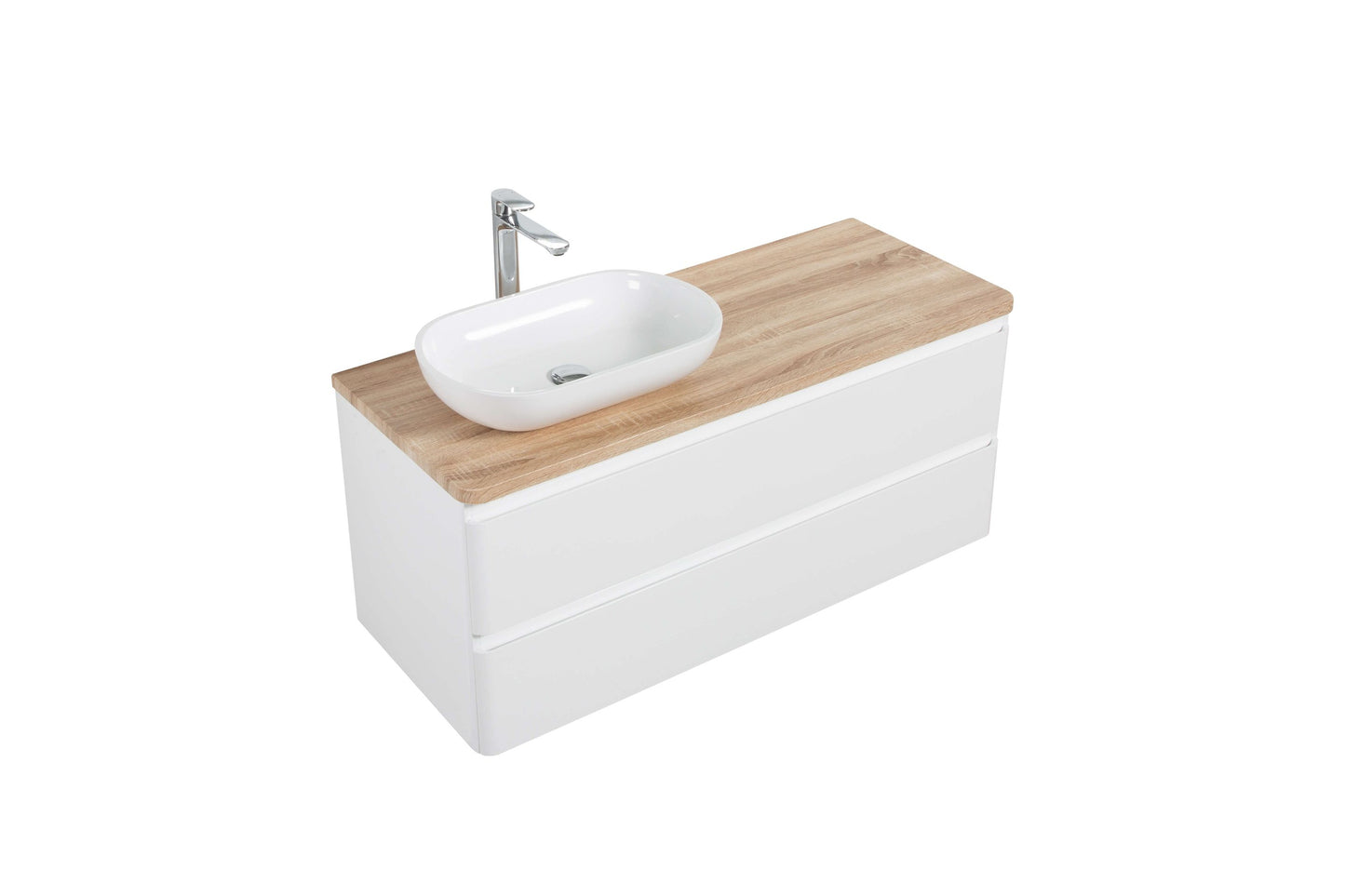 Lazio Double Drawer Vanity, Top and Basin 1200mm