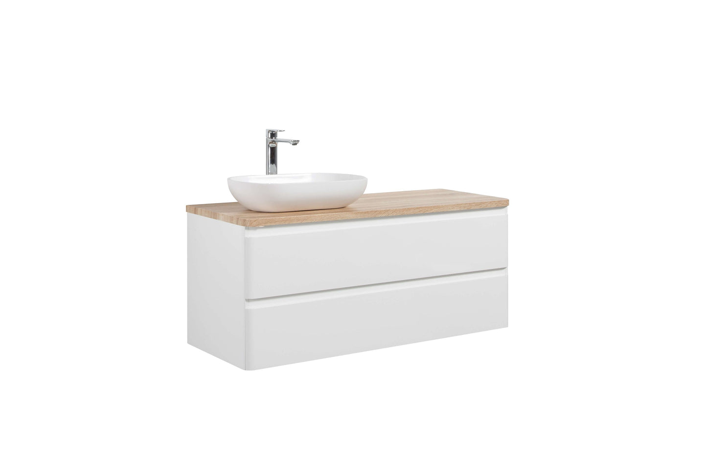Lazio Double Drawer Vanity, Top and Basin 1200mm