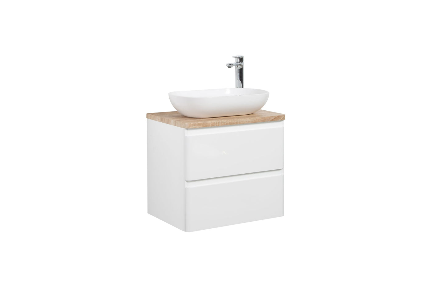 Lazio Double Drawer Vanity 600mm - basin excluded