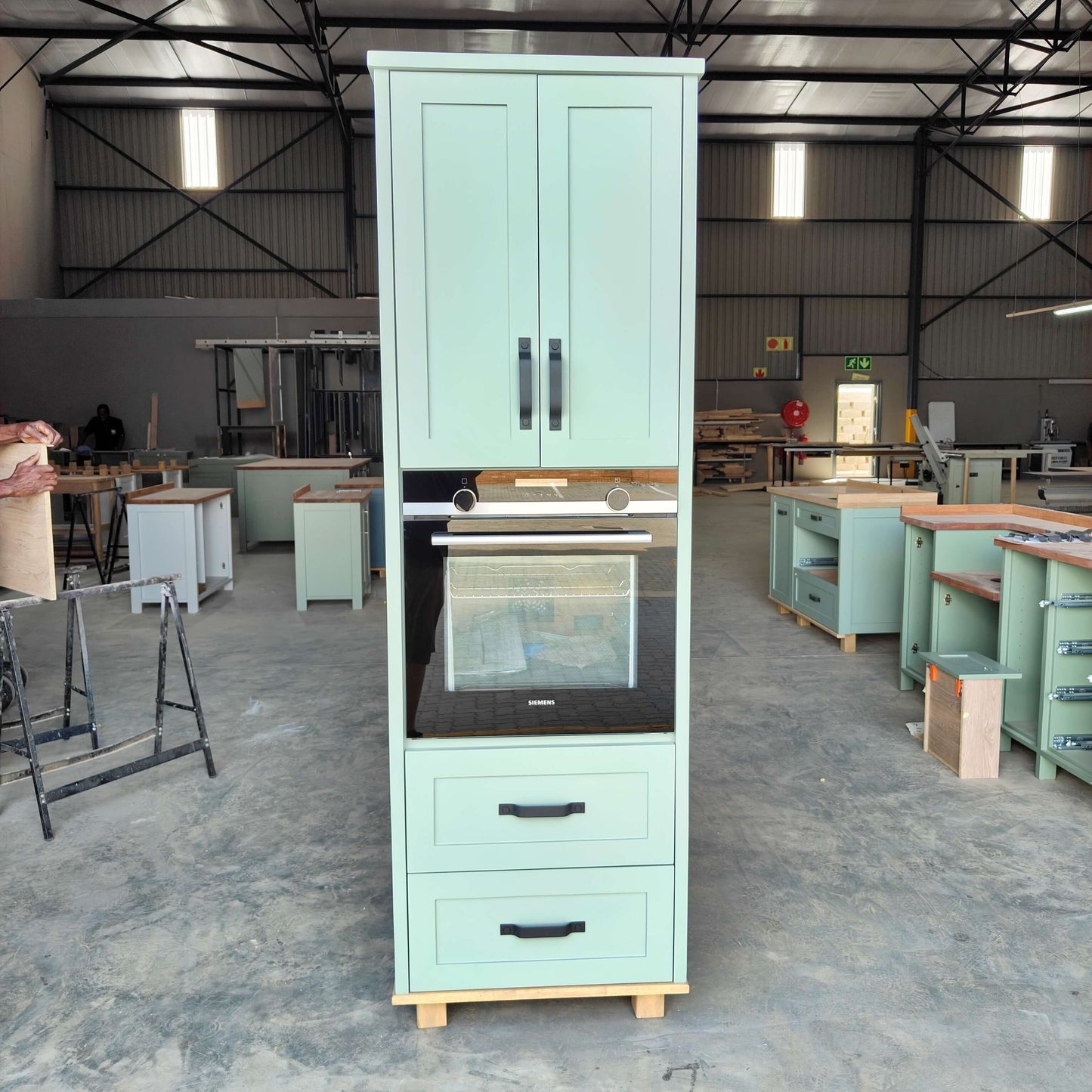 PhilosophyGreenEyeLevelOvenCabinet