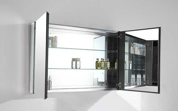 Mirror Cabinet Double Door, Double Shelves - 1000*660*127 mm