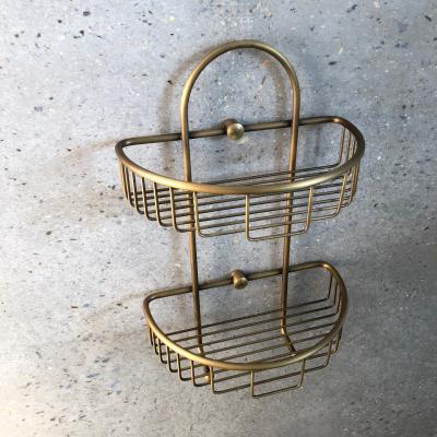 Double Basket - Antique Brass