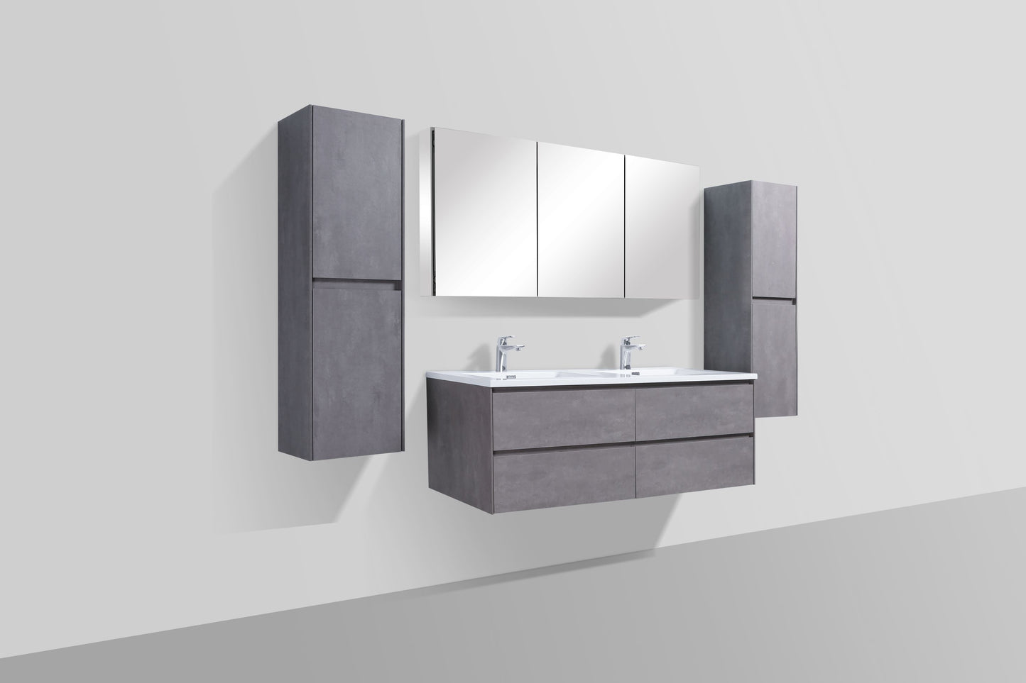 Enzo Four Drawer Vanity, Top and Basin 1500mm