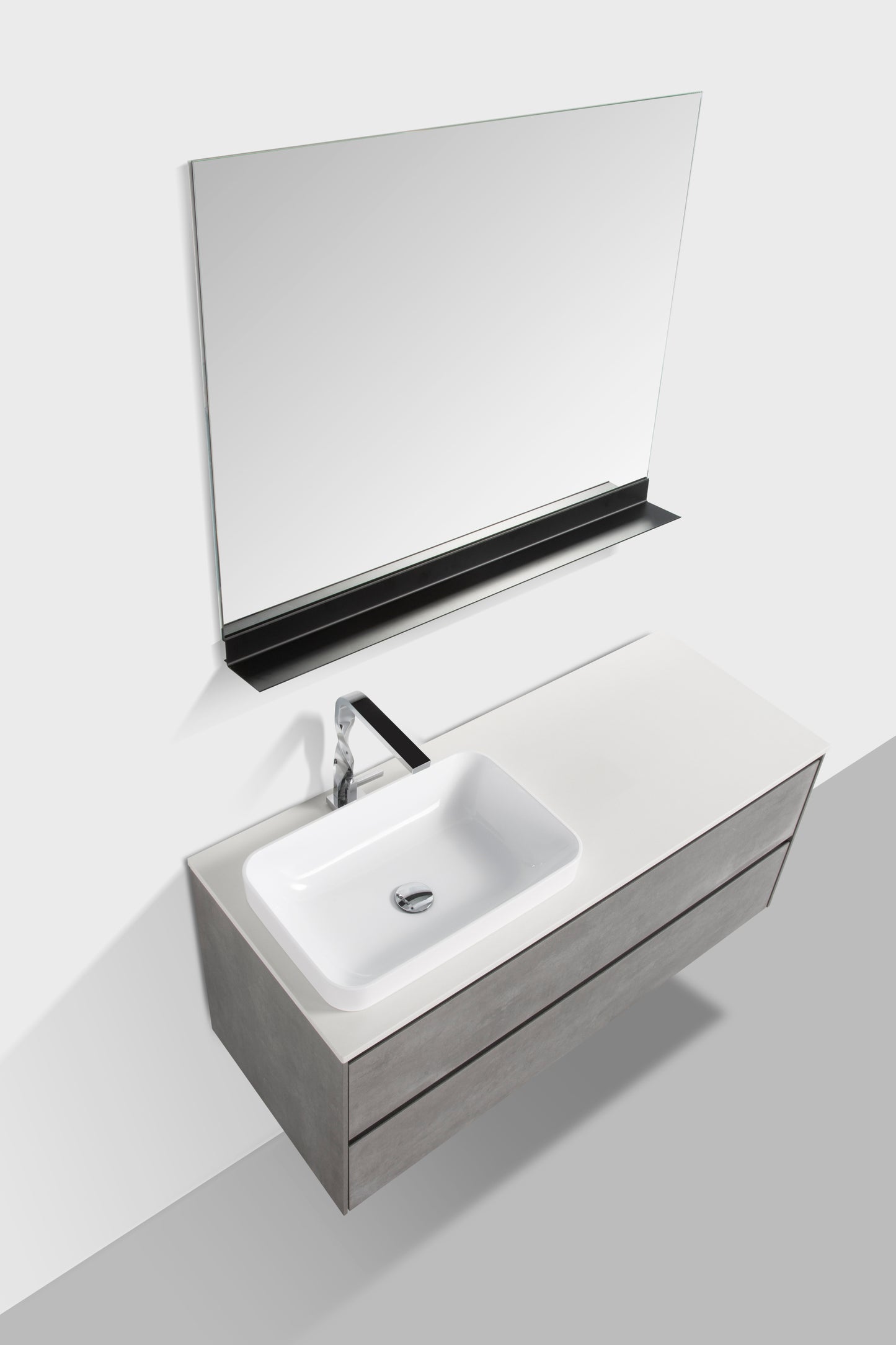 Madrid Double Drawer Vanity, Top and Basin 1200mm