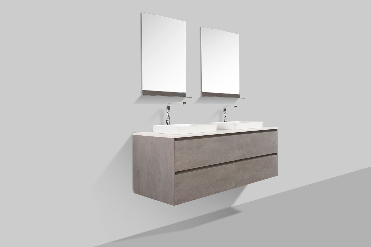 Madrid Four Drawer Vanity, Top and Basin 1500mm