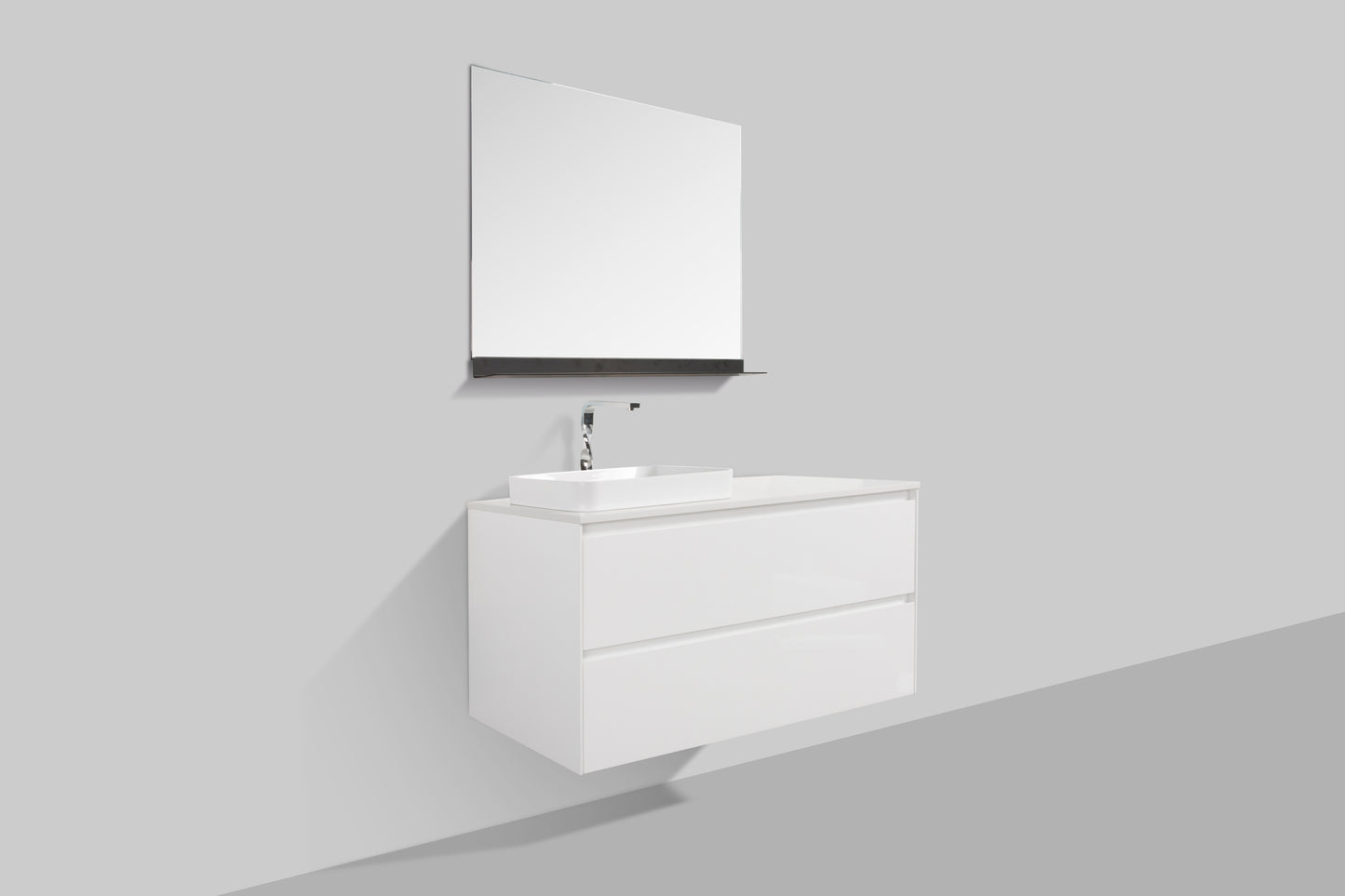 Madrid Double Drawer Vanity, Top and Basin 1200mm