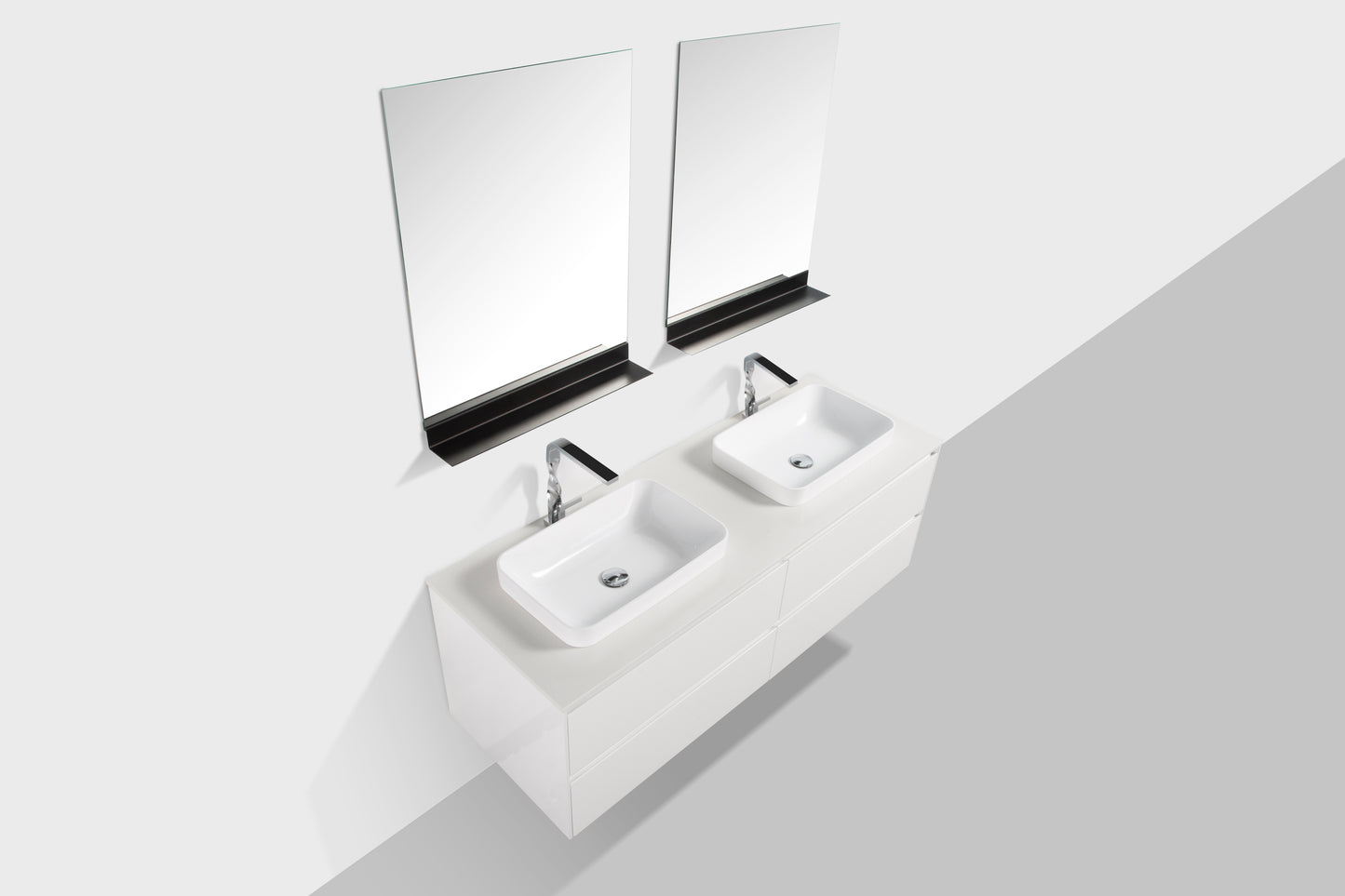Madrid Four Drawer Vanity, Top and Basin 1500mm
