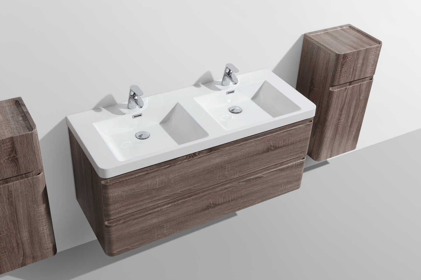 Milan Double Drawer Vanity, Top and Basin 1200mm