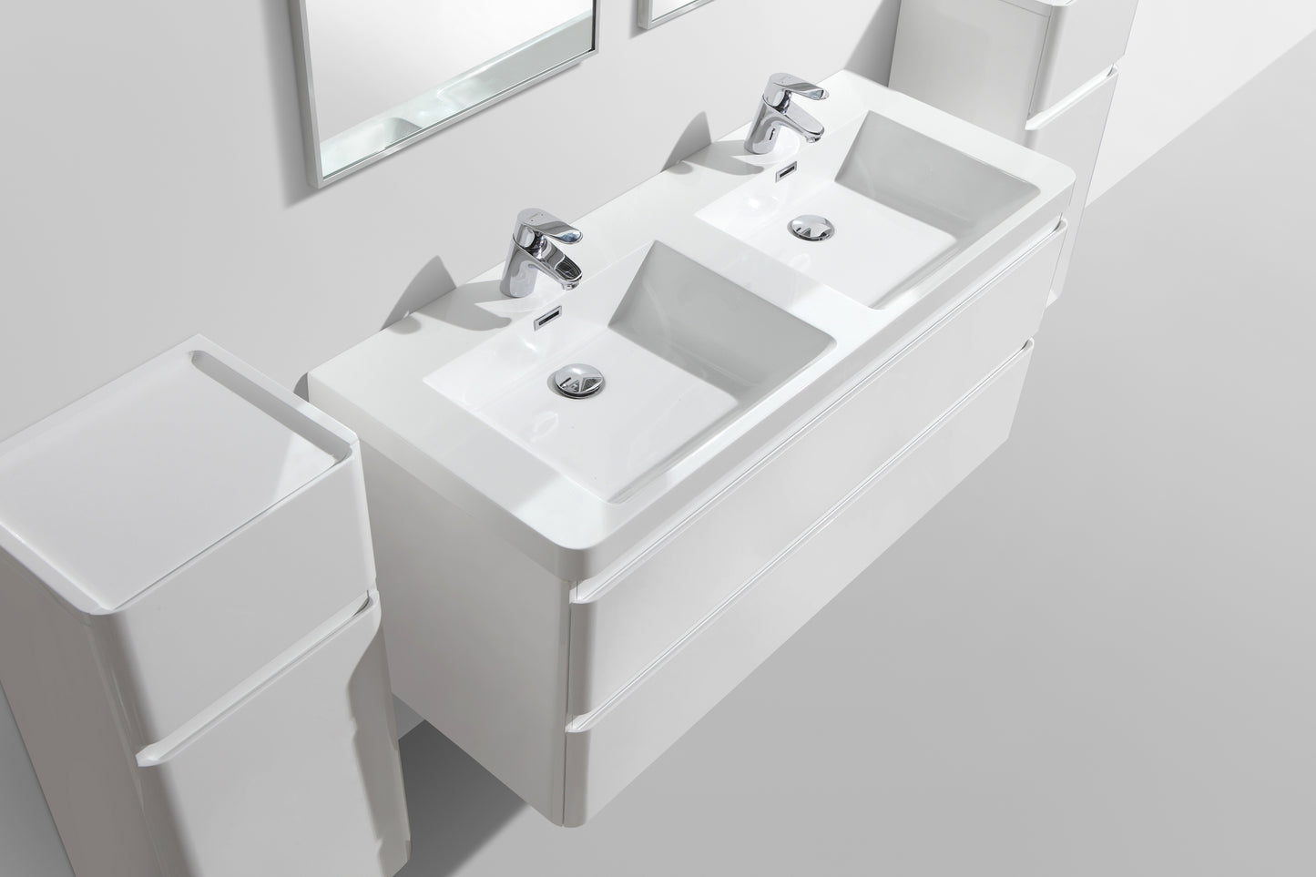 Milan Double Drawer Vanity, Top and Basin 1200mm
