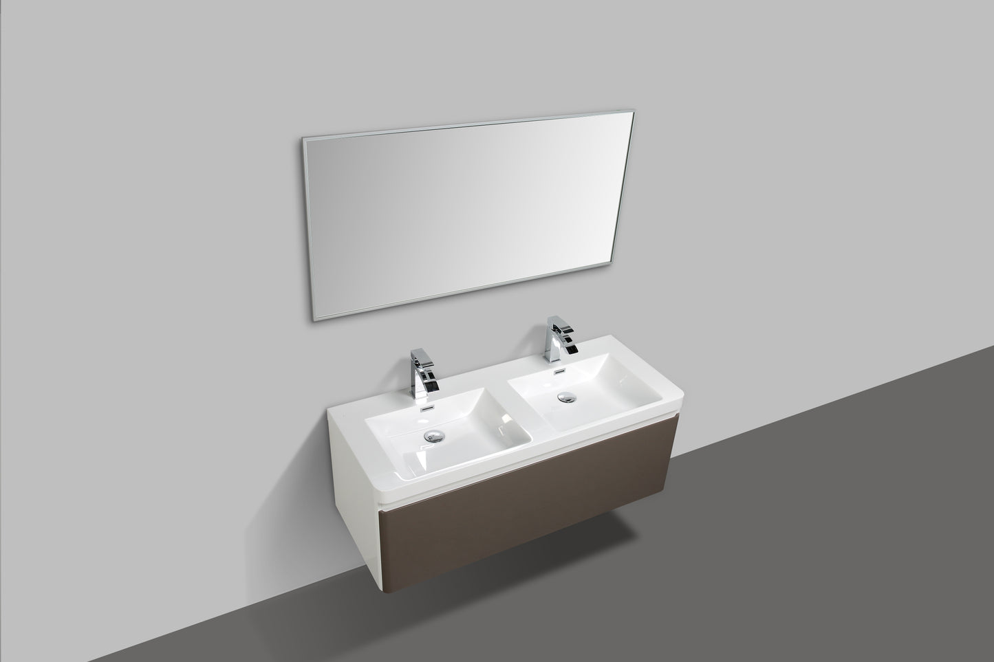 Milan Single Drawer Vanity, Top and Basin 1200mm