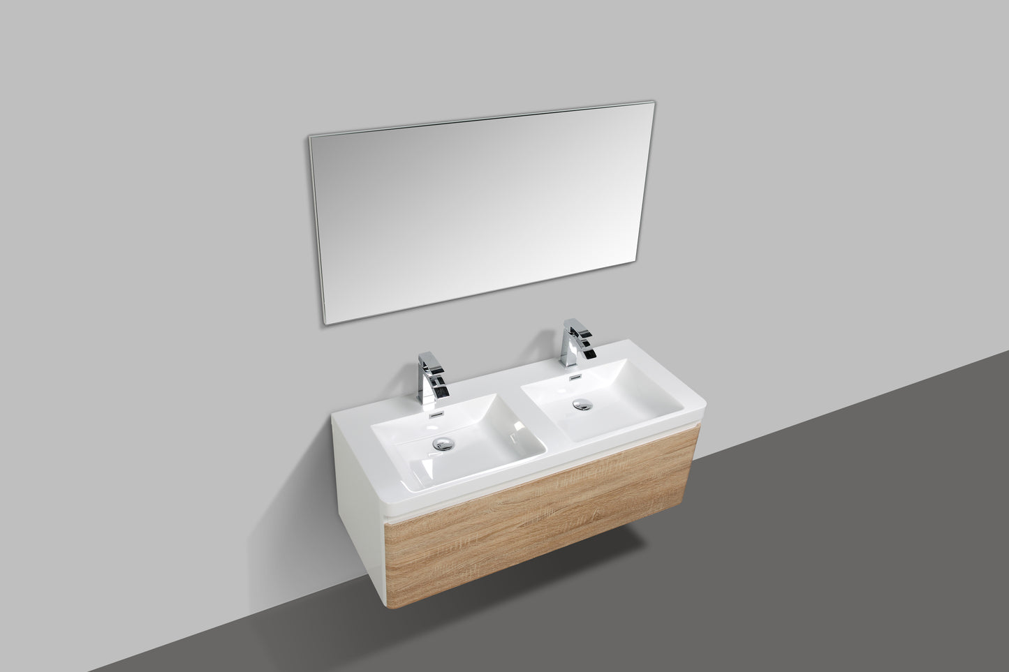 Milan Single Drawer Vanity, Top and Basin 1200mm