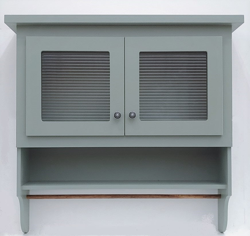 PhilosophyGreenUtensilWallCabinetFlutedGlass