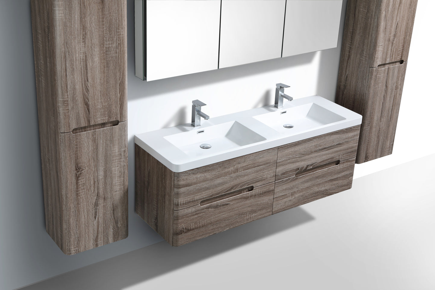 Venice Four Drawer Vanity, Top and Basin 1500mm