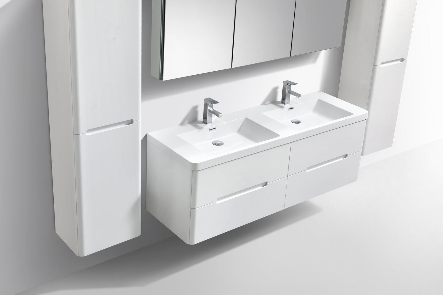 Venice Four Drawer Vanity, Top and Basin 1500mm