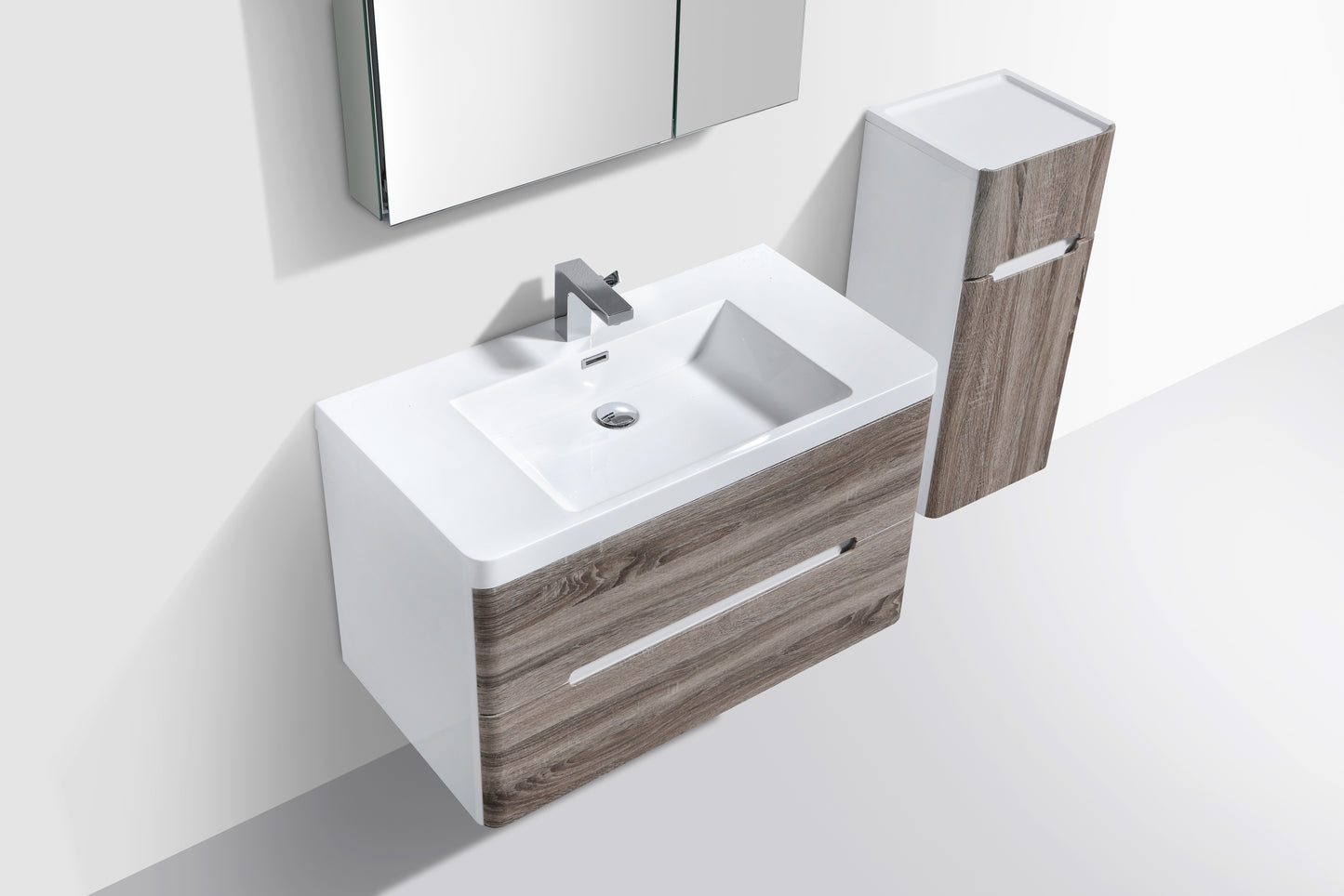 Venice Double Drawer Vanity, Top and Basin 900mm