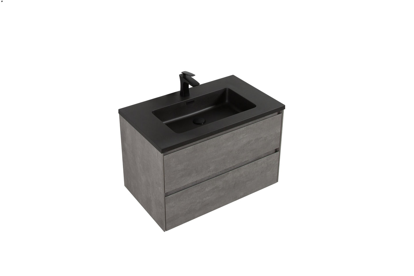 Enzo Double Drawer Vanity, Top and Basin 800mm