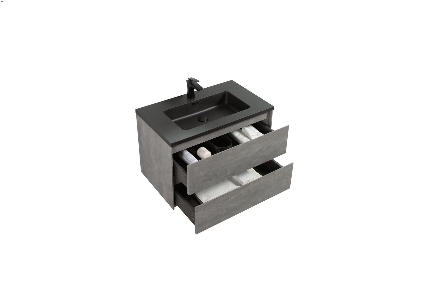 Enzo Double Drawer Vanity, Top and Basin 800mm