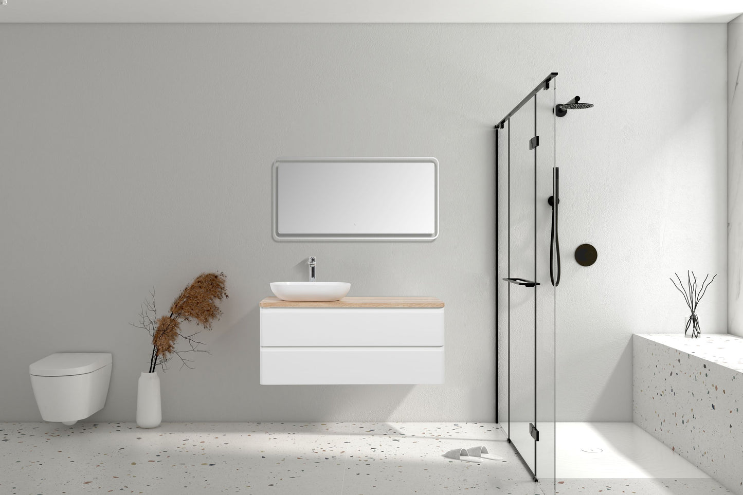 Lazio Double Drawer Vanity, Top and Basin 1200mm