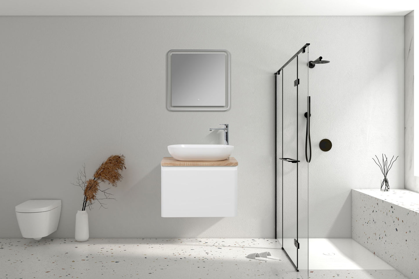 Lazio Single Drawer Vanity Cabinet-no basin 600mm