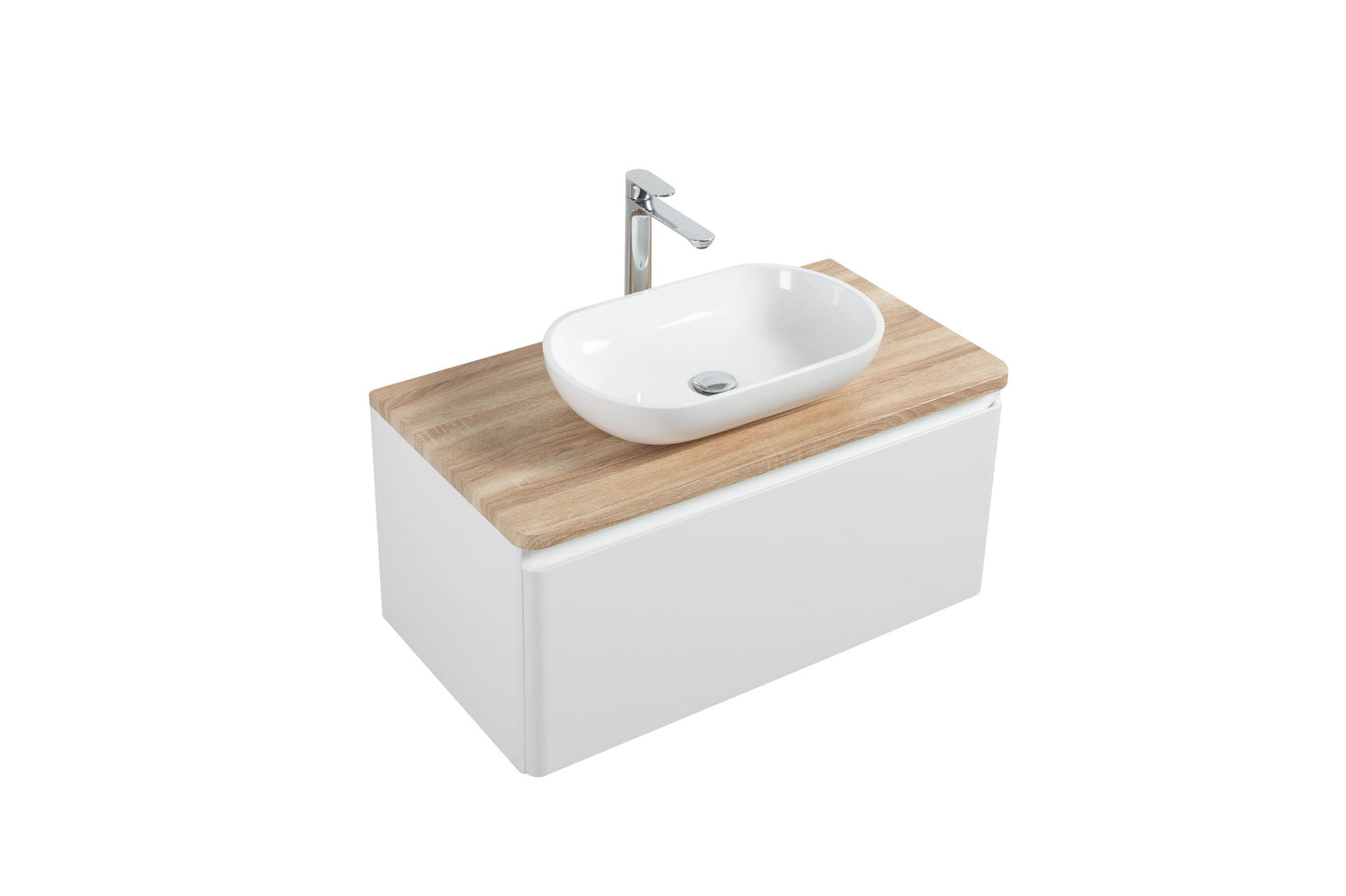 Lazio Single Drawer Vanity Cabinet-no basin 900mm