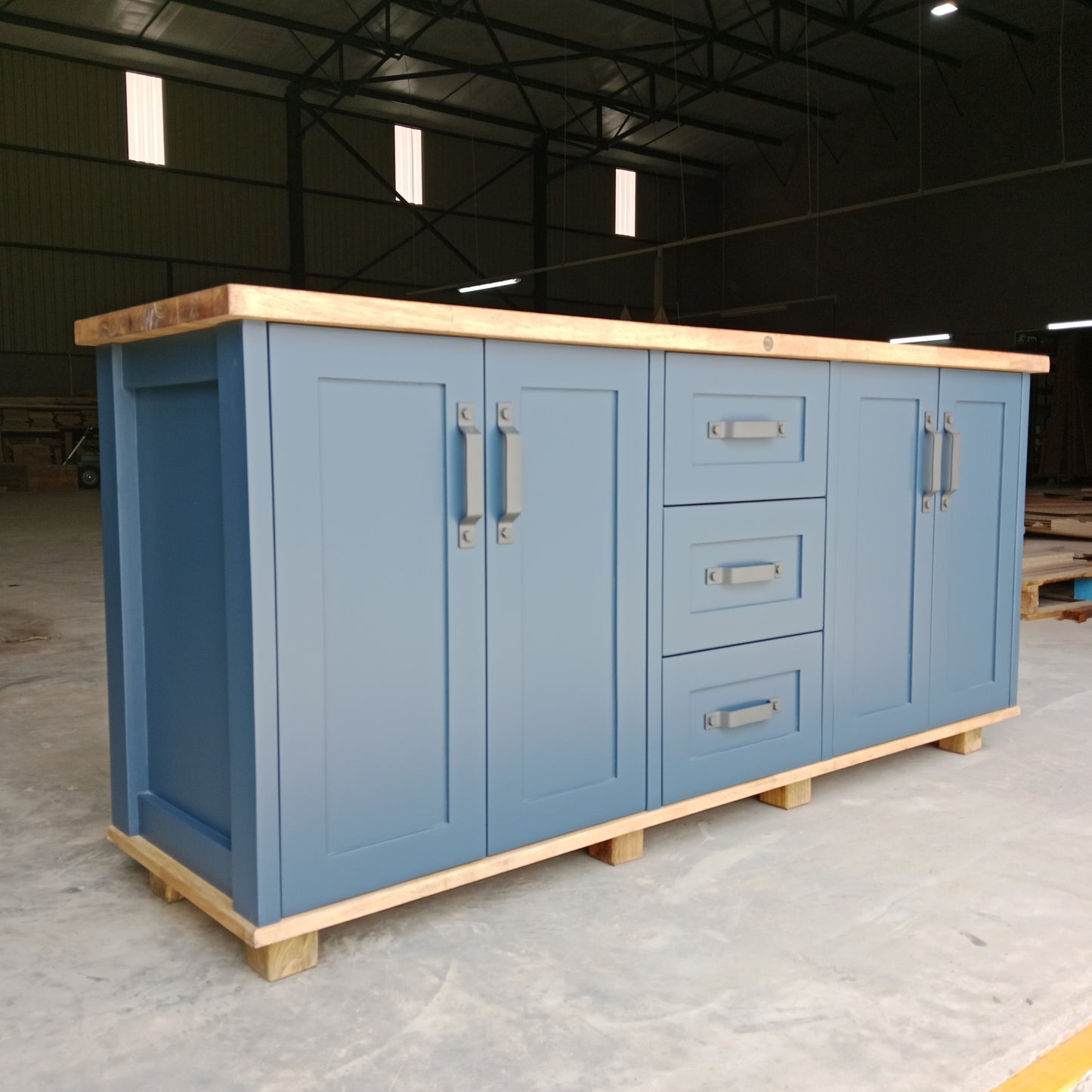 Hampshire Three Drawer and Four Door Vanity Cabinet