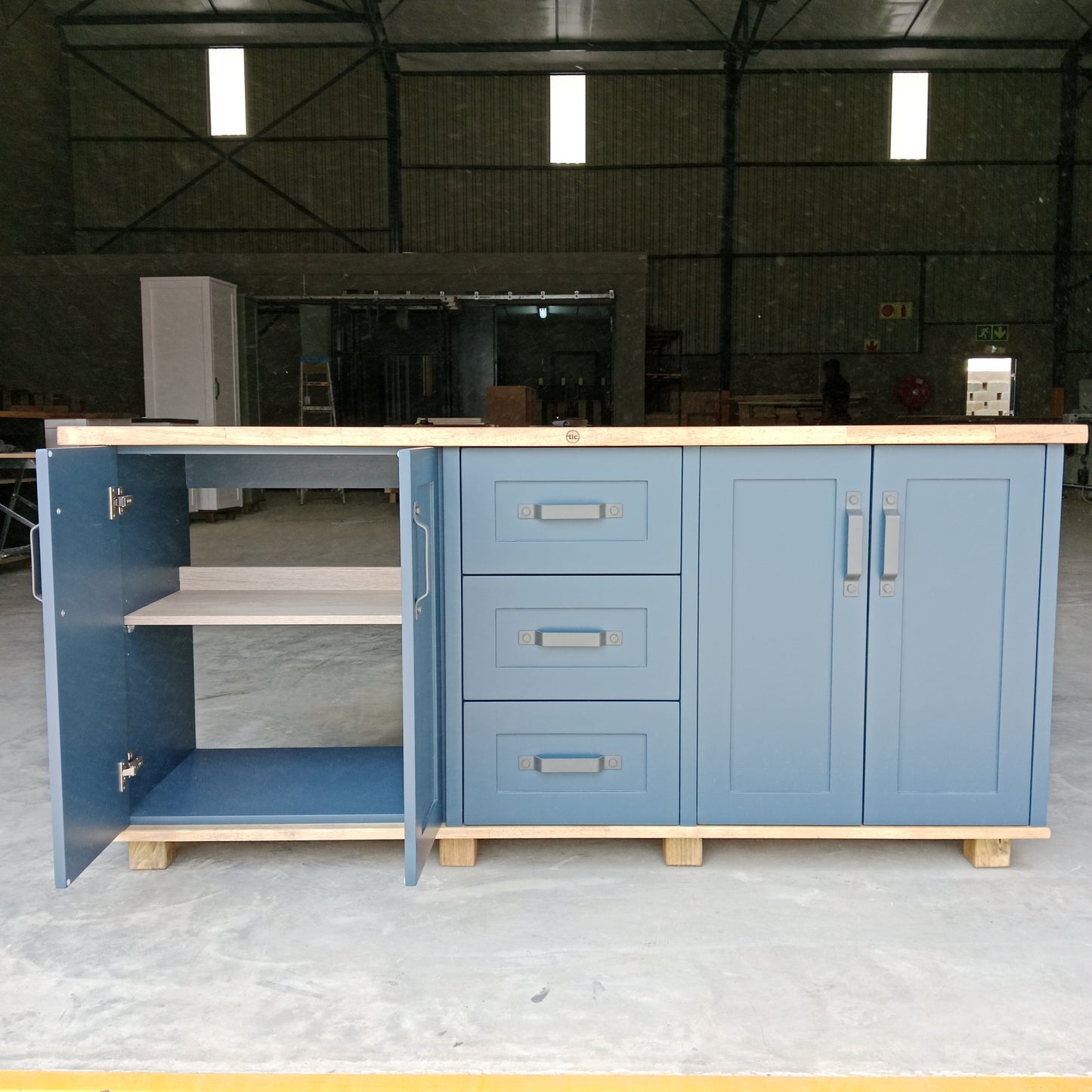 Hampshire Three Drawer and Four Door Vanity Cabinet