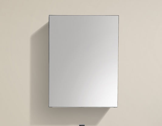 Mirror Cabinet Single Door, Double Shelves - 500*660*127mm