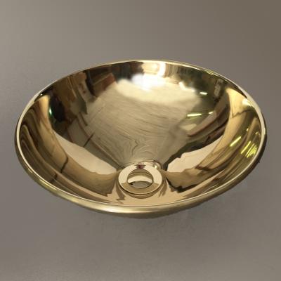 Rolled Lip Basin Brass or Copper