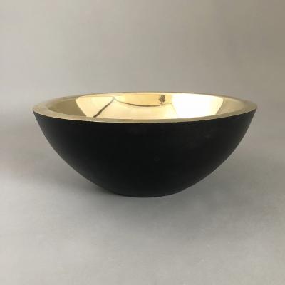 Brass and Black Double Skin Basin Small 330mm