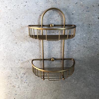 Double Basket - Antique Brass