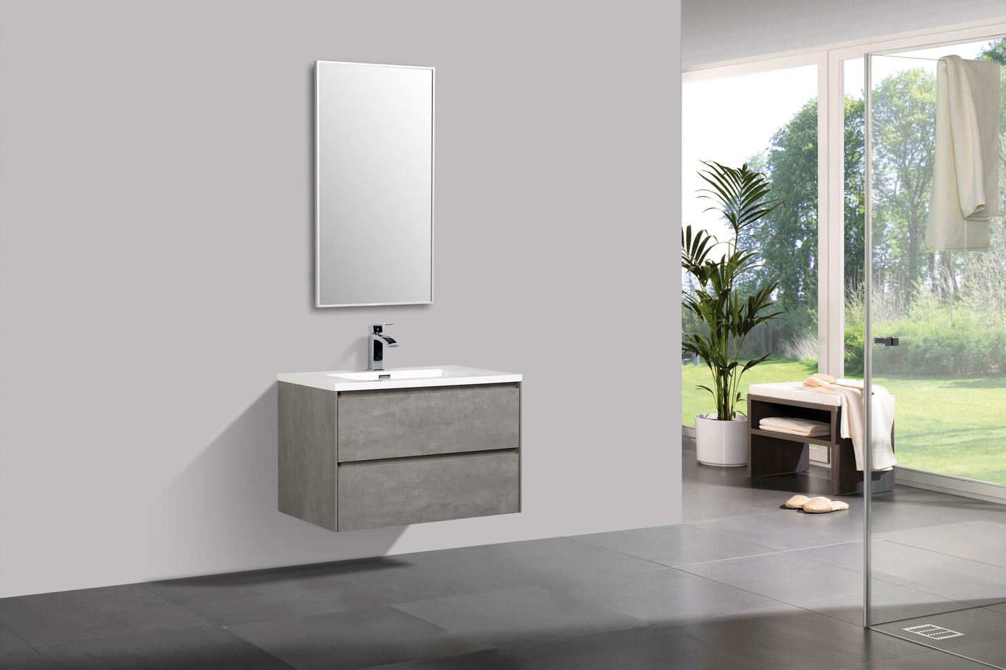 Enzo Double Drawer Vanity 800mm - basin excluded
