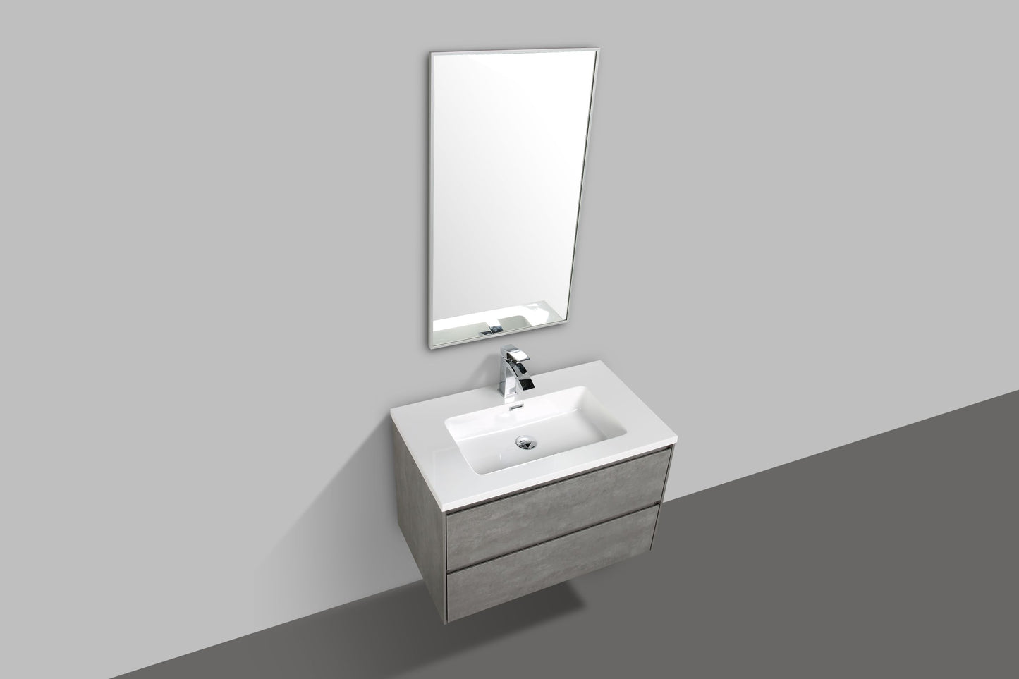 Enzo Double Drawer Vanity, Top and Basin 800mm