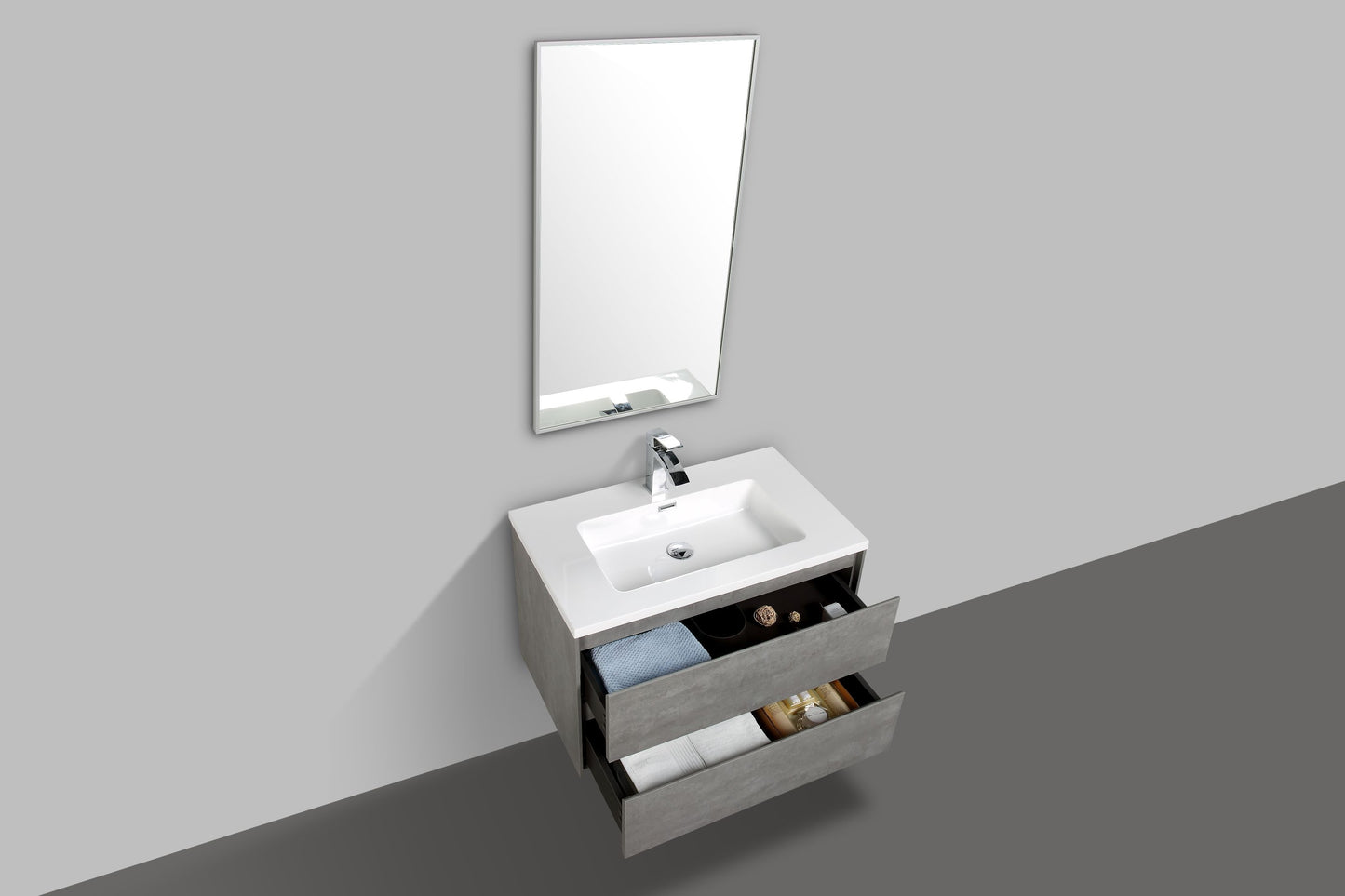 Enzo Double Drawer Vanity 800mm - basin excluded