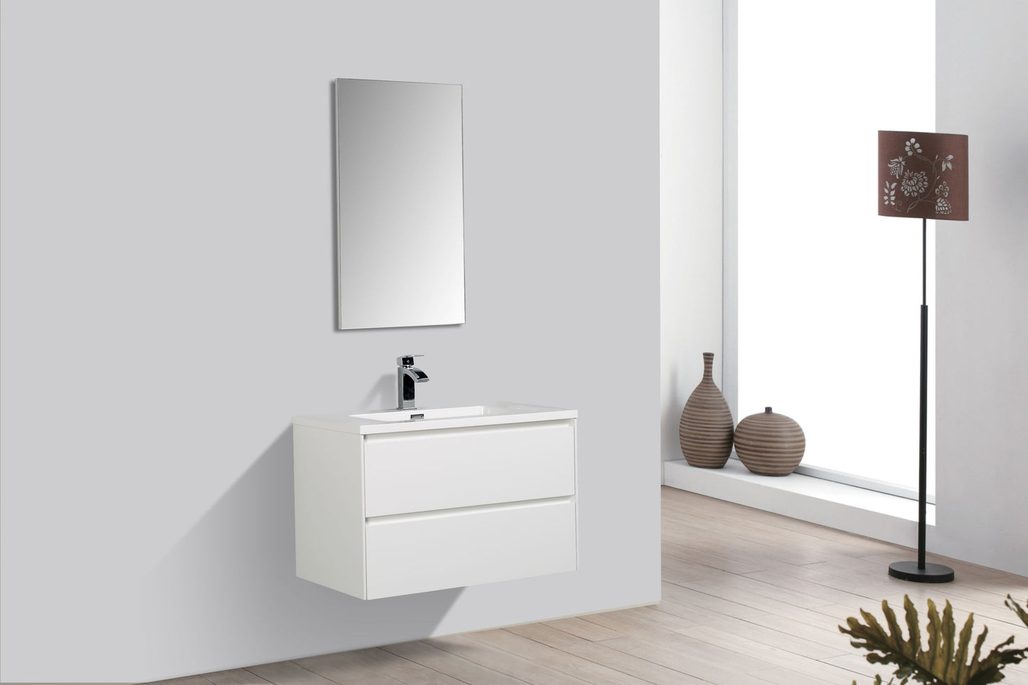 Enzo Double Drawer Vanity, Top and Basin 800mm