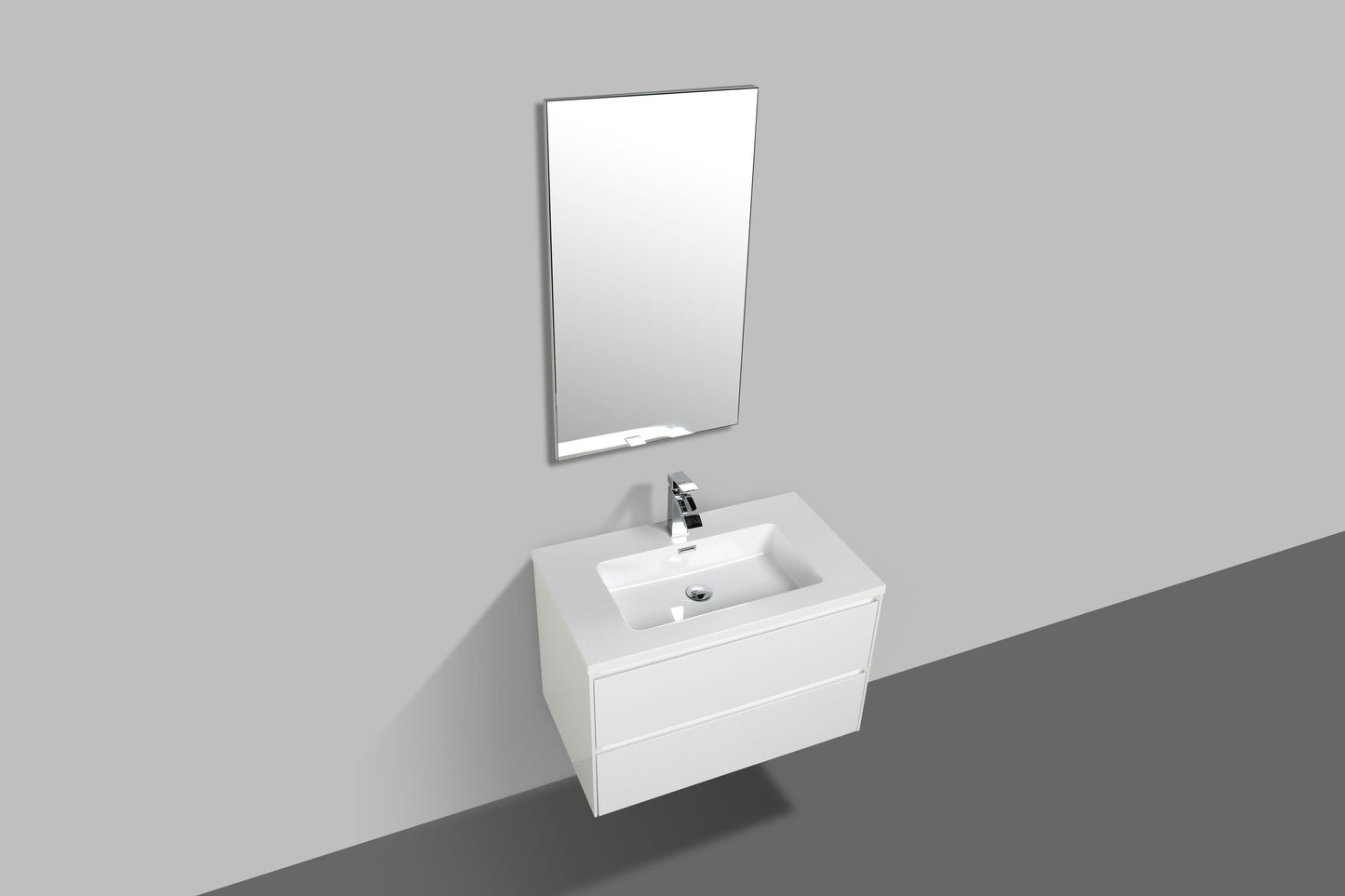 Enzo Double Drawer Vanity, Top and Basin 800mm