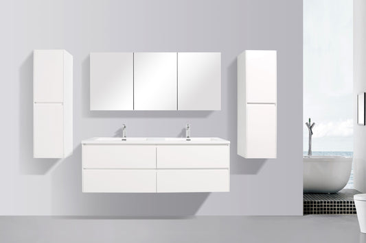 Enzo Four Drawer Vanity, Top and Basin 1500mm