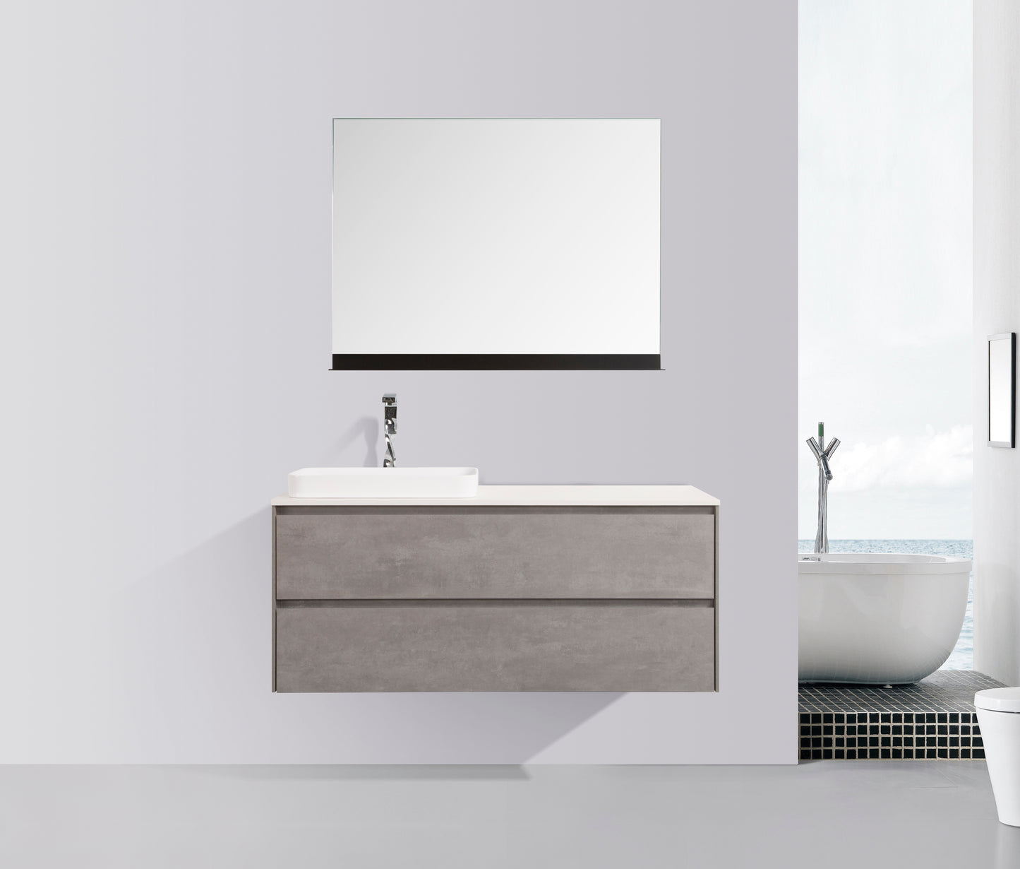 Madrid Double Drawer Vanity Cabinet-no basin 1200mm