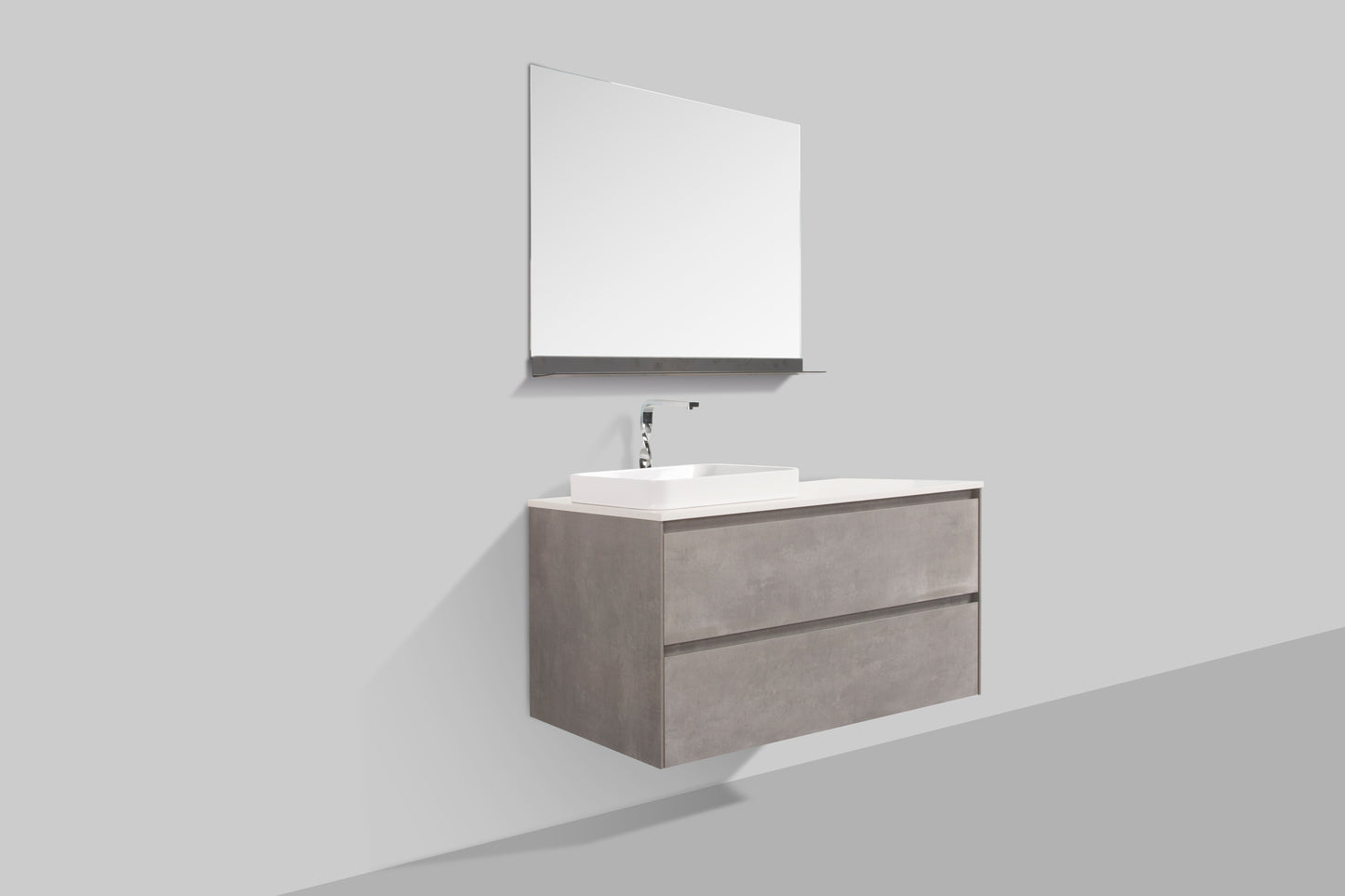 Madrid Double Drawer Vanity, Top and Basin 1200mm