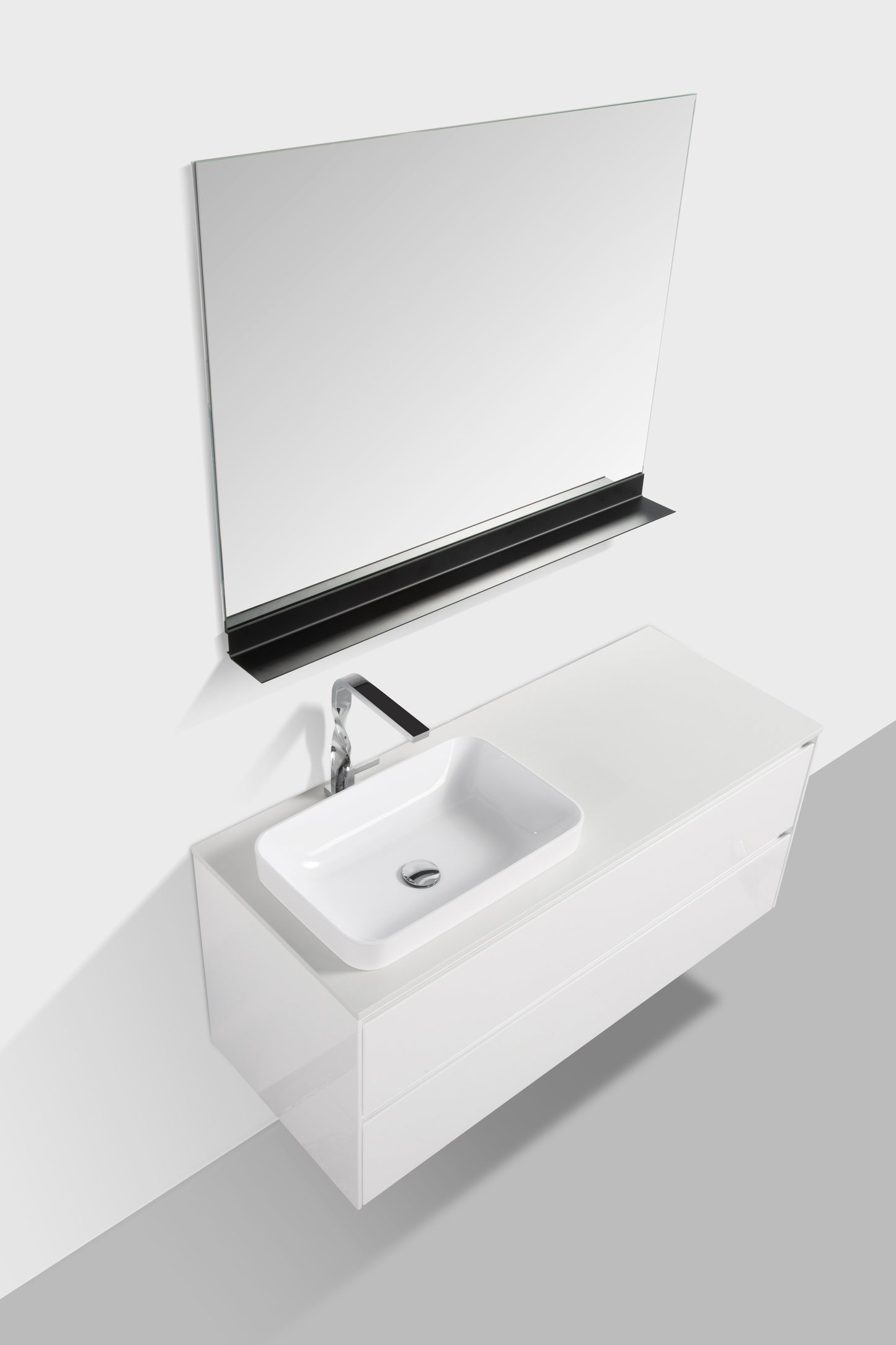 Madrid Double Drawer Vanity, Top and Basin 1200mm