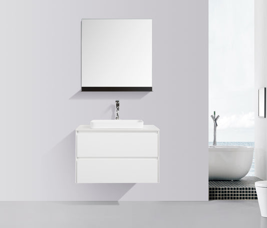 Madrid Double Drawer Vanity 800mm - basin & top excluded