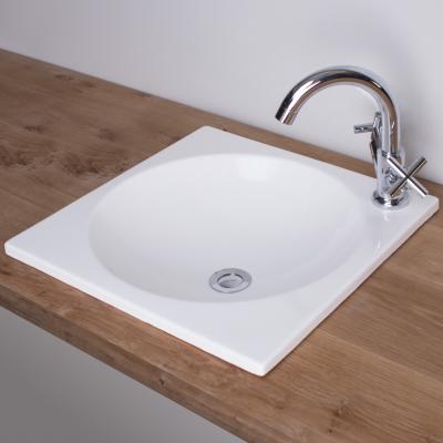 Large Recessed Cube Basin