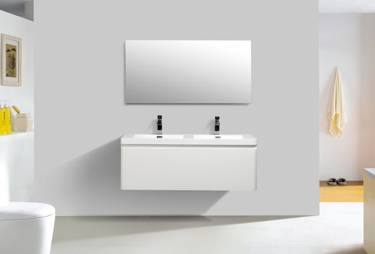 Milan Single Drawer Vanity, Top and Basin 1200mm