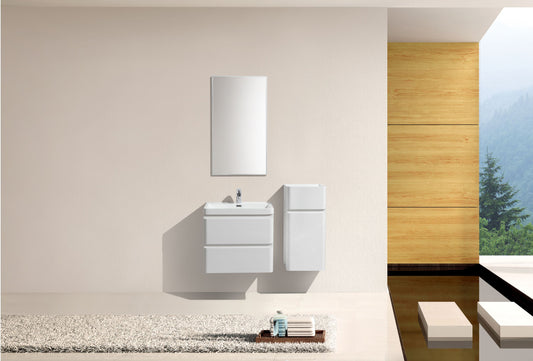 Milan Double Drawer Vanity, Top and Basin 600mm
