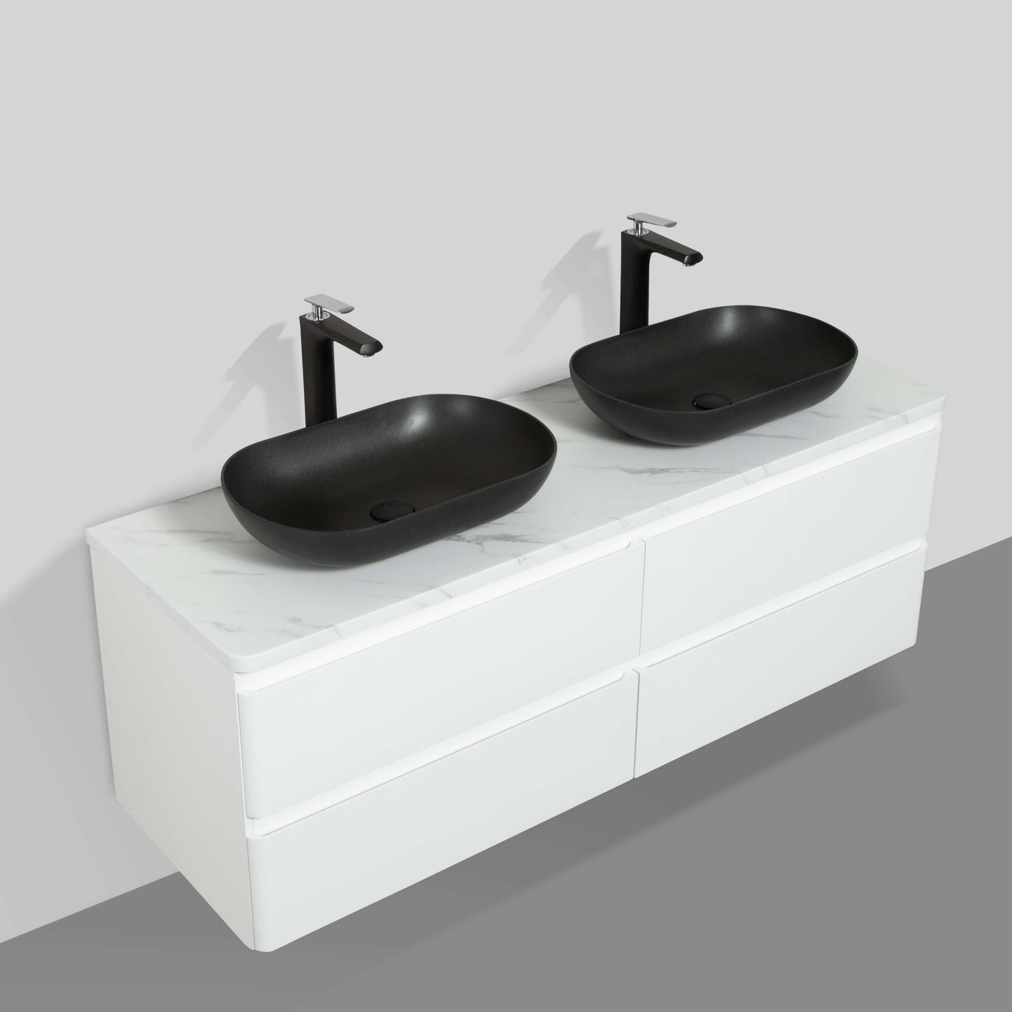 Santorini Double Drawer Vanity 1500mm - basin excluded