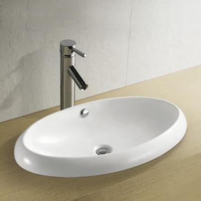 Semi Recessed Oval Basin